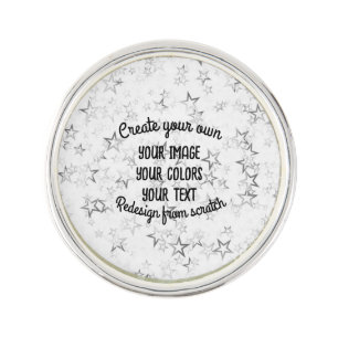 Create Your Own - Star Glitter Lapel Pin