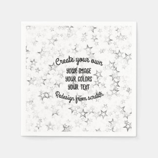 Create Your Own - Star Glitter Napkins