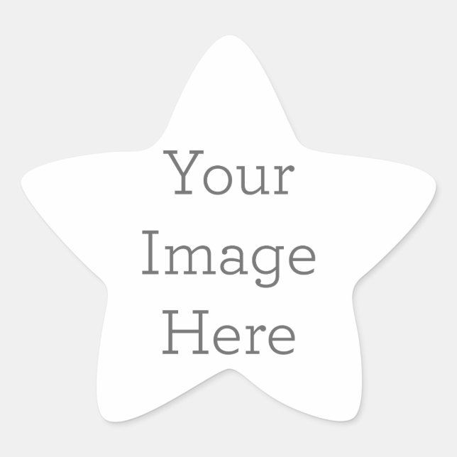 Custom Star Stickers, Format: Sheet of Stickers, Size: Small, 1½ inch (sheet of 20), Paper Type: Glossy White Paper (Front)