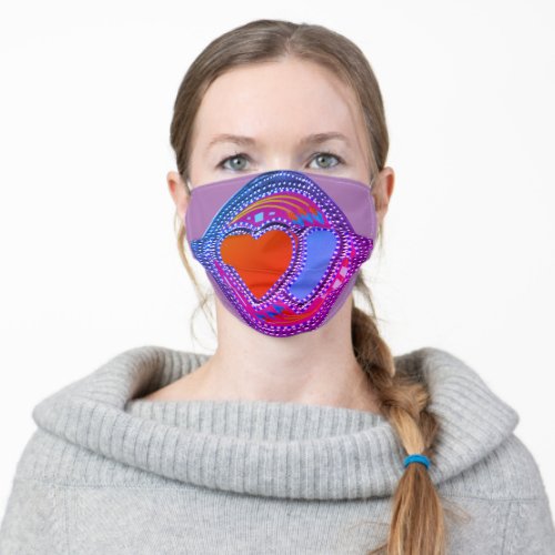Create your own Stay Safe Love All to Save All Adult Cloth Face Mask