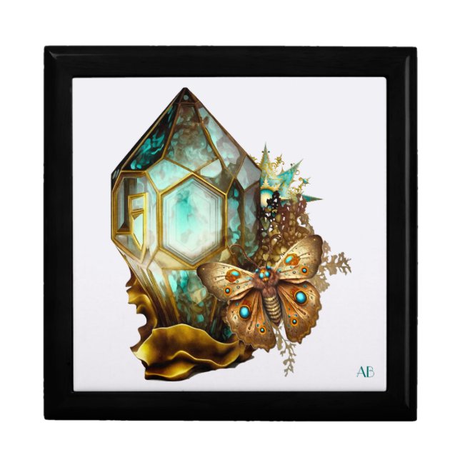 Create Your Own Steampunk Butterfly Crystal Gift Box (Front)
