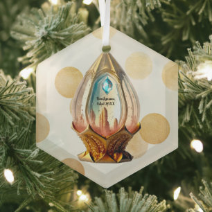 Create Your Own Steampunk Crystal Ball Lantern Glass Ornament