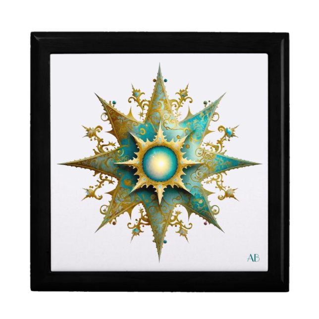 Create Your Own Steampunk Yule Snowflake Gift Box (Front)