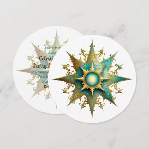 Create Your Own Steampunk Yule Snowflake Invitation