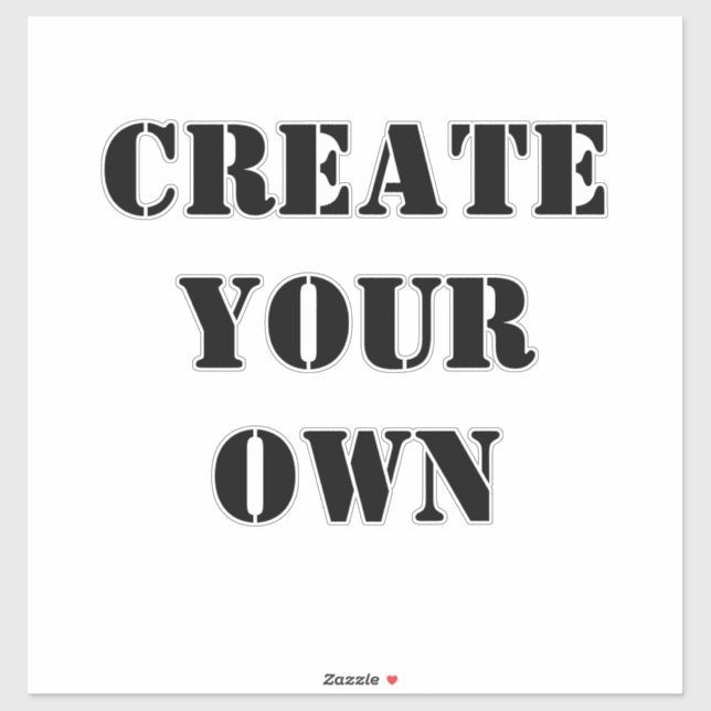 Create Your Own Sticker (Sheet)