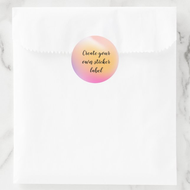 Create Your Own Sticker Label (Bag)