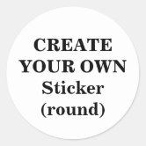 Create Your Own Lets Play Football Classic Round Sticker, Zazzle