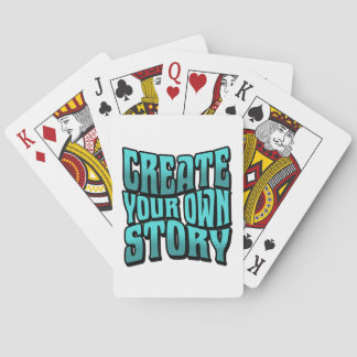 Create Your Own Story - Black Outline Poker Cards