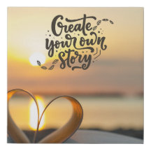 Create Your Own Story Inspirational Faux Canvas Pr