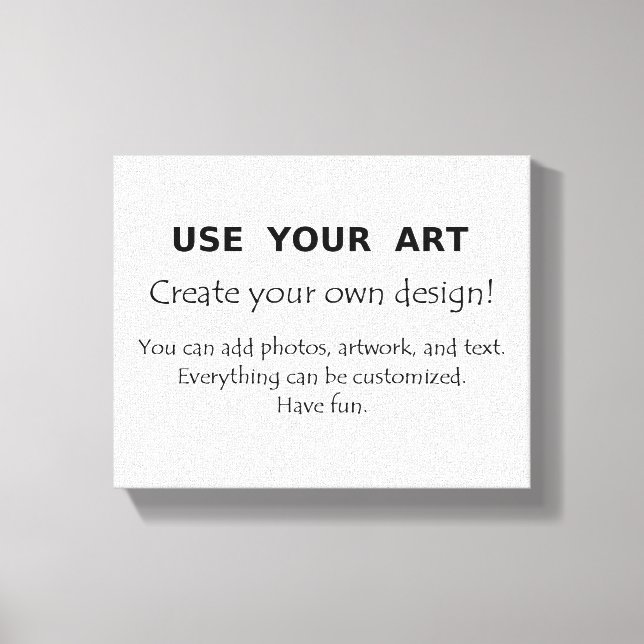 Create your own stretched canvas wall art design (Front)