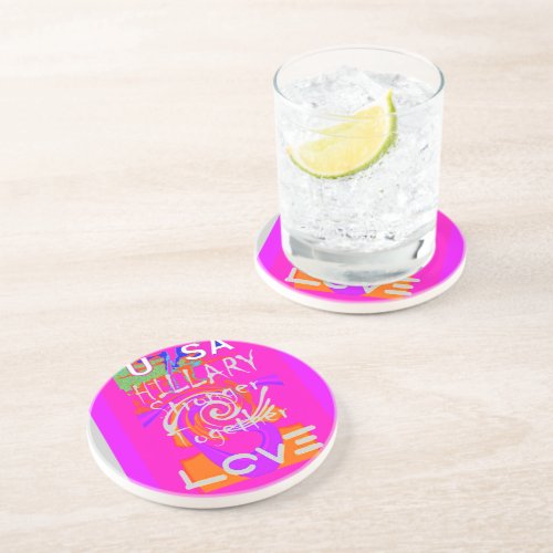 Create Your Own Stunning Hillary Stronger Together Coaster