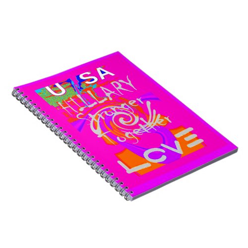 Create Your Own Stunning Hillary Stronger Together Notebook