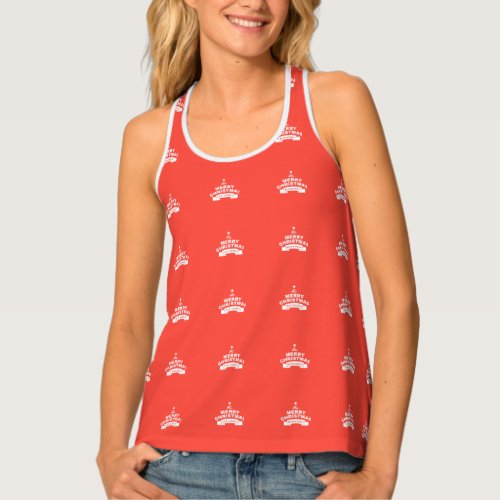 Create Your Own  Stylish Best Wishes from Santa Tank Top