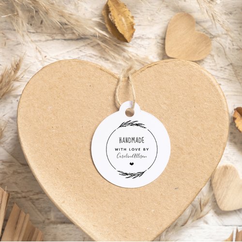 Create Your Own Stylish Handmade With Love Rubber Stamp
