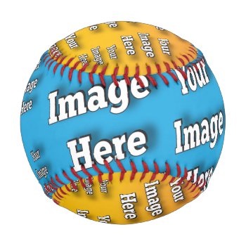 Create Your Own Stylish Image Template Baseball by Zazzimsical at Zazzle