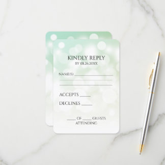 Create Your Own Subtle Bokeh Background RSVP Card