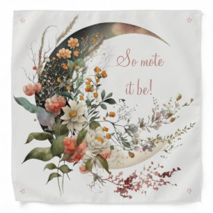 Create Your Own Summer Floral Crescent Moon Bandana