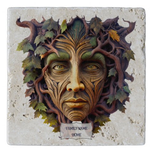 Create Your Own Summer Green Man Trivet