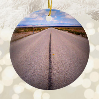 Create Your Own Summer Vacation Two-Sided Photo Ceramic Ornament