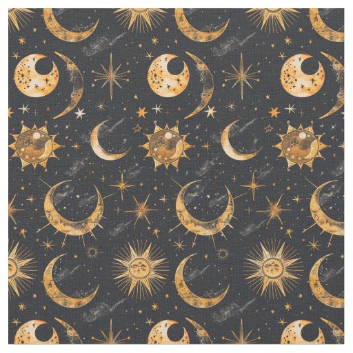 Create Your Own Sun Moon Stars Celestial Fabric