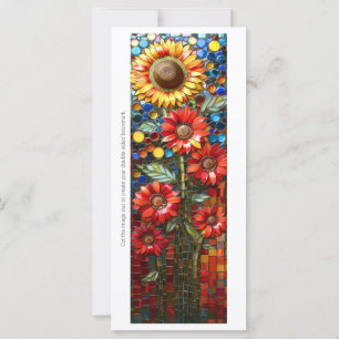 Create Your Own Sunflowers Mosaic Bookmark