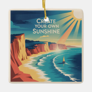 Create Your Own Sunshine Ceramic Ornament