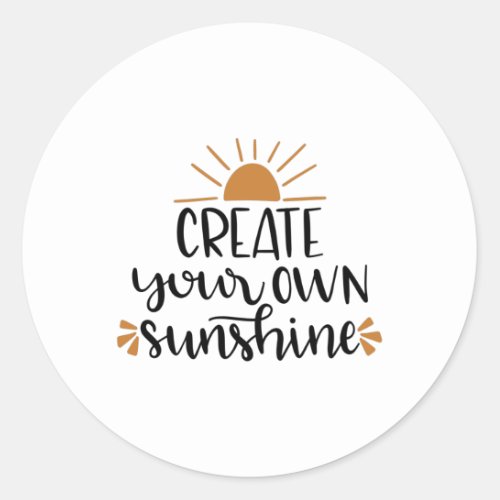 Create your own Sunshine Classic Round Sticker