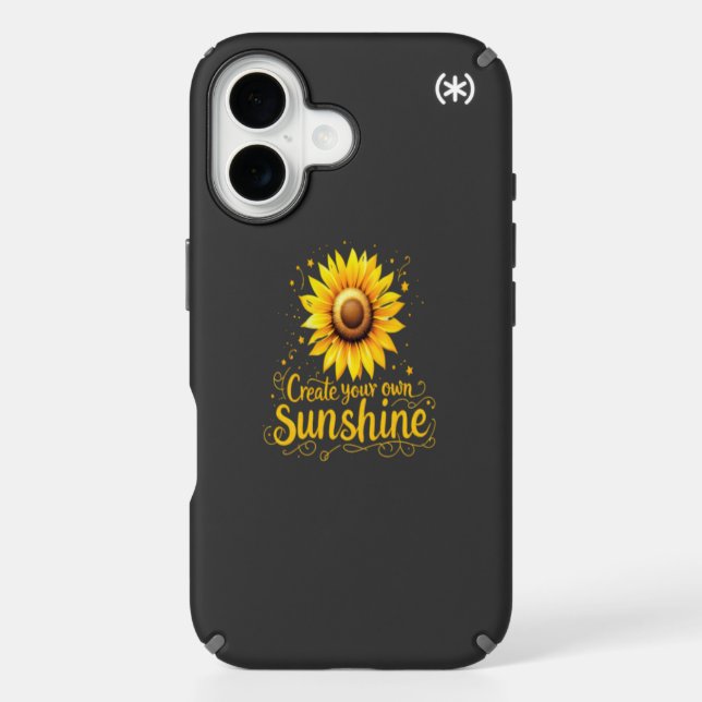 Create Your Own Sunshine - Motivational Sunflower  Speck iPhone Case (Front)
