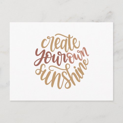 Create your own Sunshine Postcard