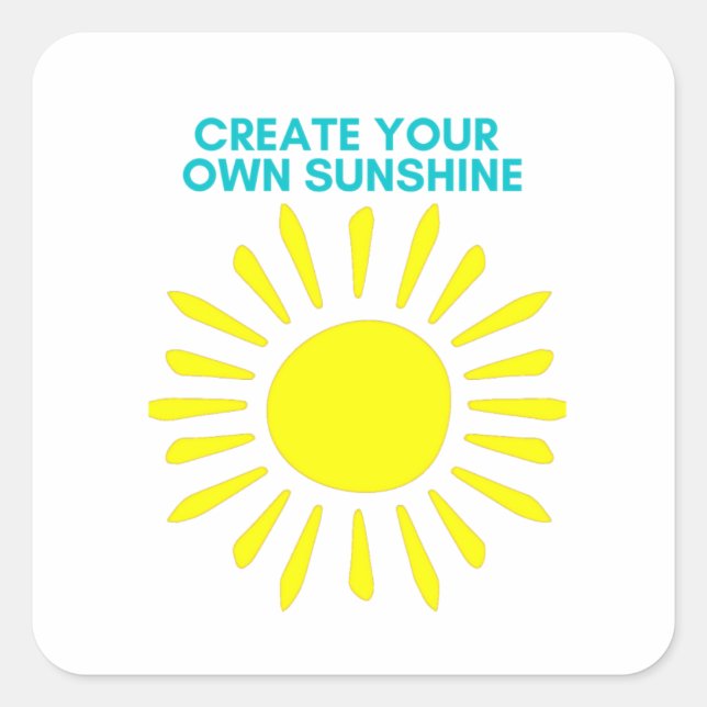 Create Your Own Sunshine Sticker (Front)