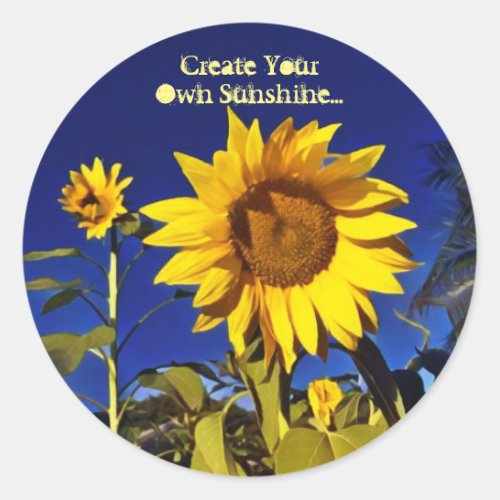 Create your own sunshine_Sunflower Stickers