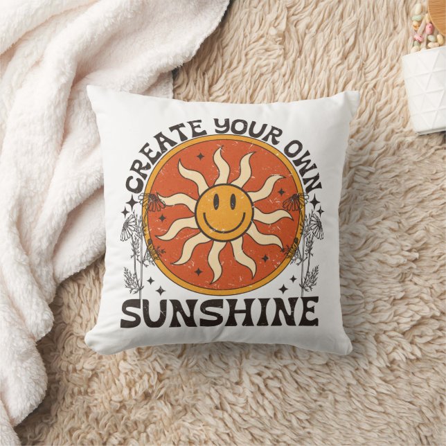 Create Your Own Sunshine Throw Pillow (Blanket)