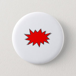 Create Your Own Superhero Onomatopoeias! POW! Pinback Button