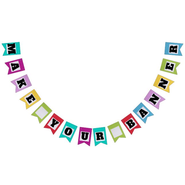 Create Your Own Swallowtail Pennant Banner (All)