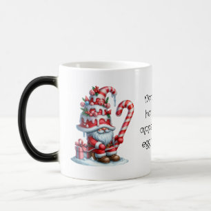 Create Your Own Sweet Candy Cane Christmas Gnome Color Morph Mug