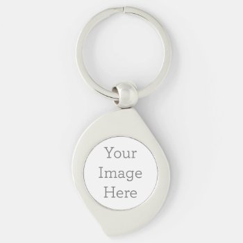 Create Your Own Swirl Metal Keychain by zazzle_templates at Zazzle