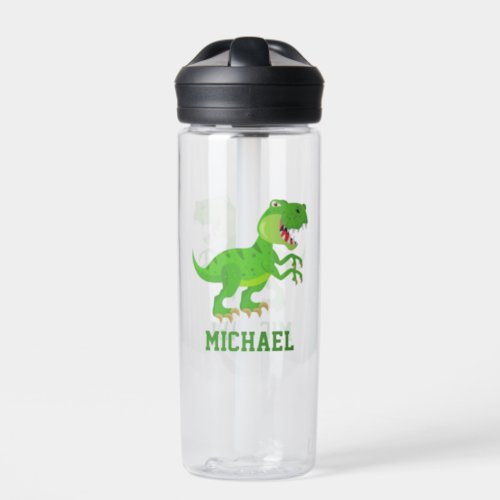 Create Your Own T_rex Dinosaur Name Water Bottle