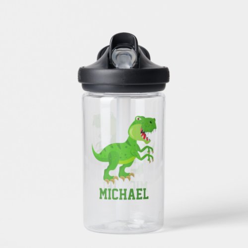 Create Your Own T_rex Dinosaur Name Water Bottle