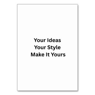 Create Your Own Table Card