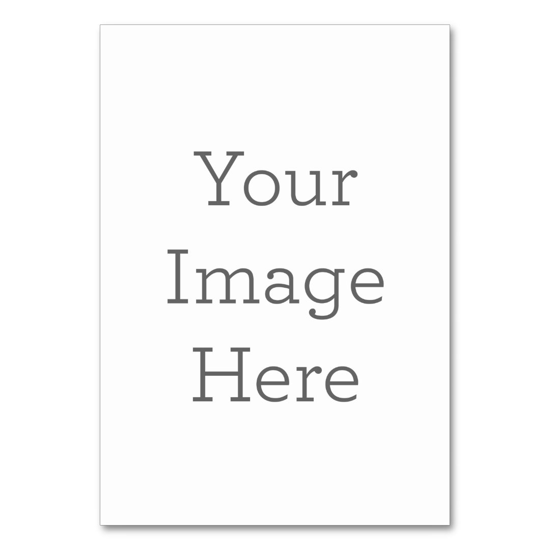 Create Your Own Table Card Zazzle