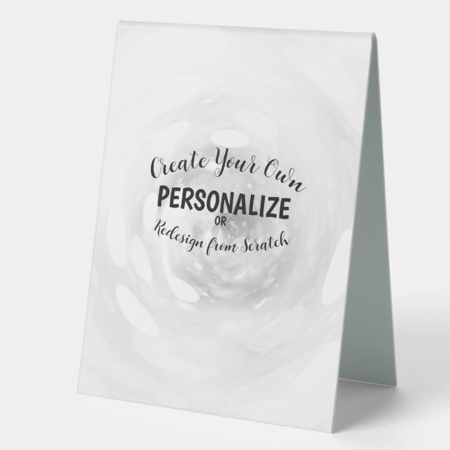 Create Your Own Table Tent (Front)