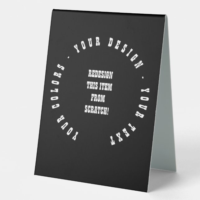 Create Your Own Table Tent (Front)