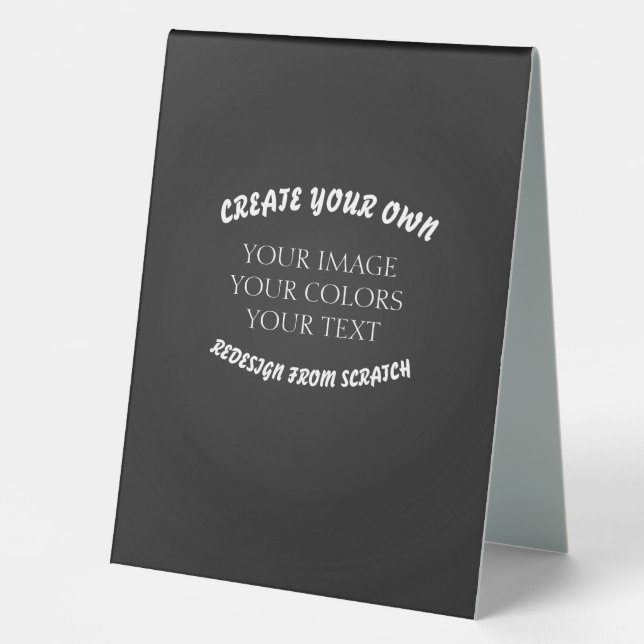 Create Your Own Table Tent (Front)