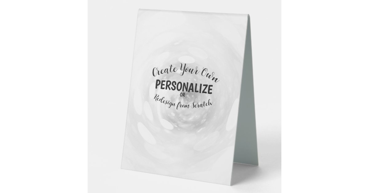Create Your Own Table Tent