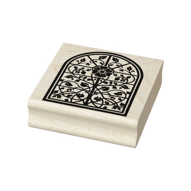 Create Your Own Tall Ornamental Floral Arch Rubber Stamp (Stamp)