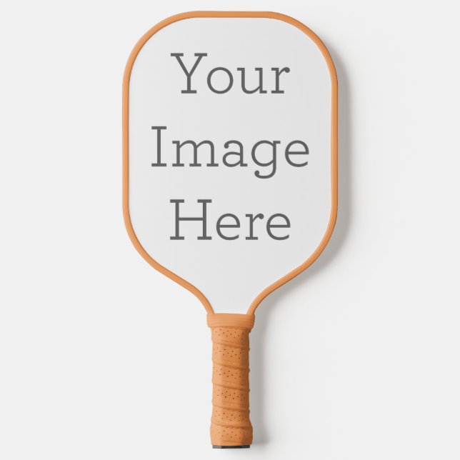 Carbon Fiber Pickleball Paddle, Color: Tan, Cover: Remove Optional Cover , Ball: None (Front)