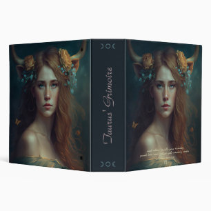Create Your Own Taurus Sun Sign Zodiac Goddess 3 Ring Binder