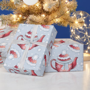 Create Your Own Tea Pots Wrapping Paper