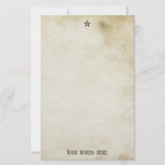 Create Your Own Tea Stained Parchment Style Grunge Stationery