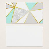 Create Your Own Teal and Gold Geometric (Front & Back)